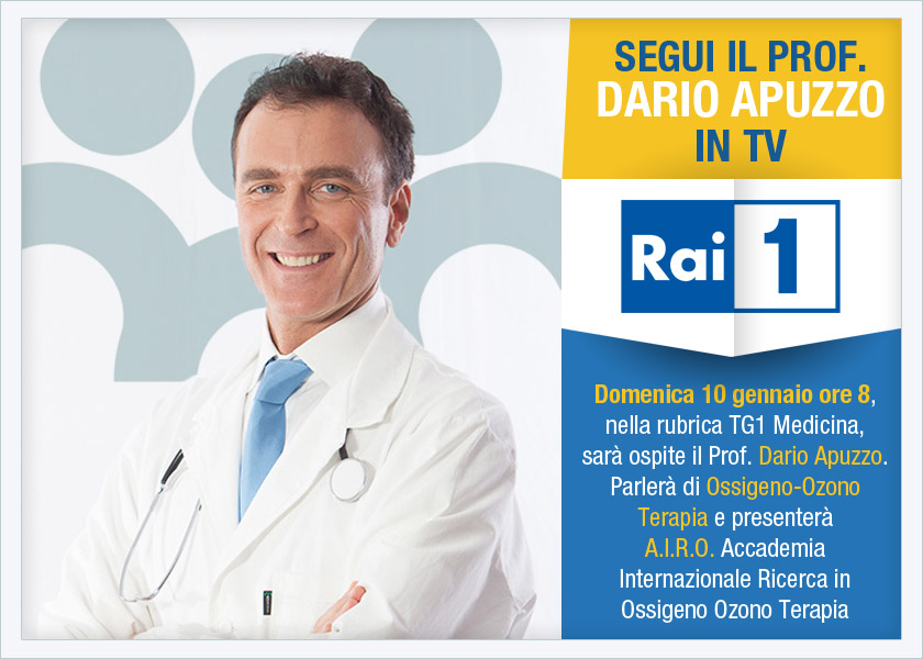 il Prof. Dario Apuzzo ospite nella rubrica TG1 Medicina Domenica 10 gennaio ore 8