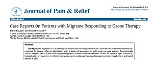 Journal of Pain & Relief – Case Reports on Patients with Migraine Responding to Ozone Therapy