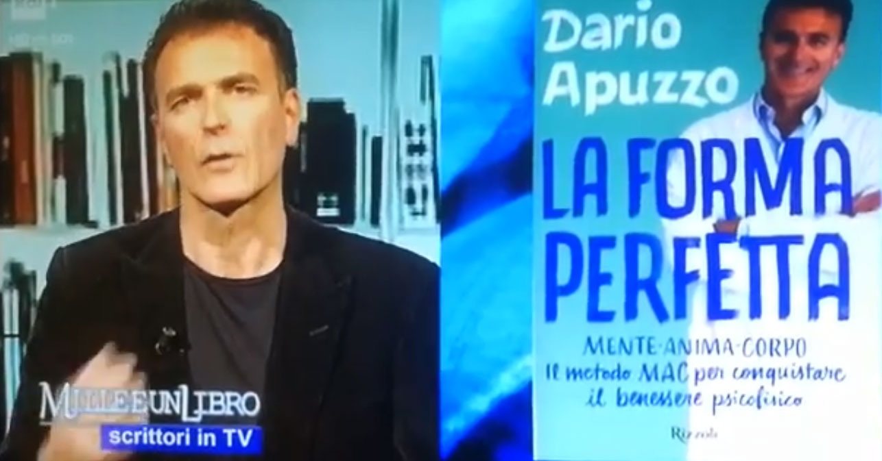 Dario Apuzzo ospite di Milleeunlibro presenta il libro ”La forma perfetta”