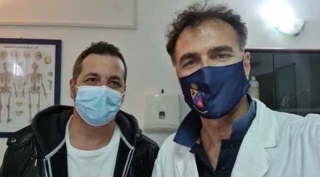 La gioia di un paziente che con l’ozonoterapia ha ripreso le attività di vita quotidiana, che aveva perduto a causa di un’ernia del disco.