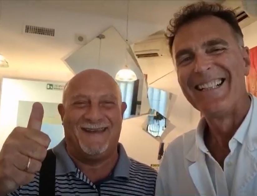 Paziente del Prof. Apuzzo entusiasta dell’Ossigeno-Ozono Terapia