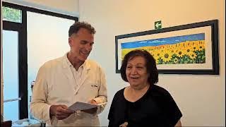 Soddisfazione di una paziente curata 7 anni prima da ernie, dolori estesi e altre patologie
