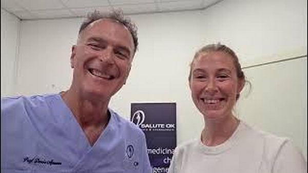Dopo anni di sofferenze al collo, per due protrusioni, risolve definitivamente con un ciclo di ossigeno-ozono terapia e vince il suo campionato di pallavolo.
